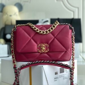 Chanel 19 Bag Dark Pink