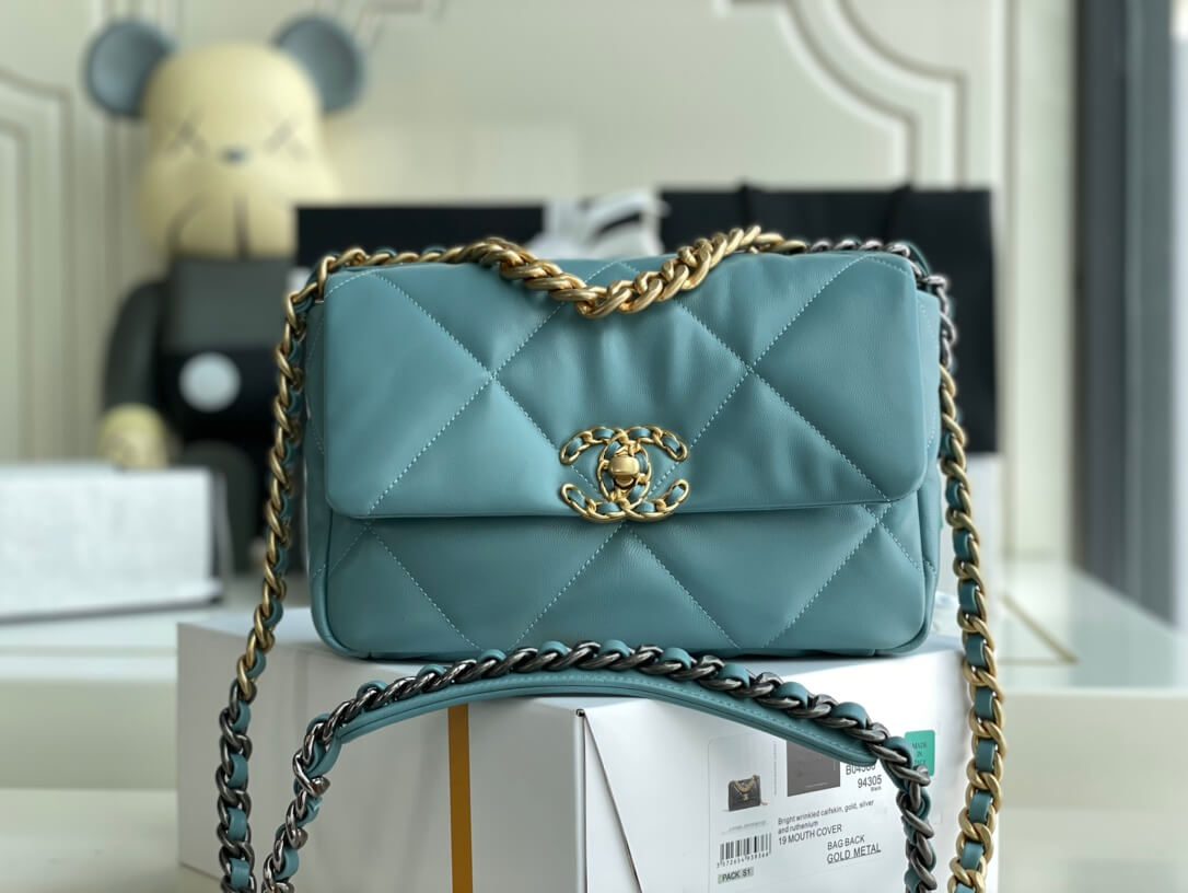 Chanel 19 Bag Tiffany Blue