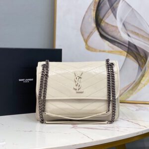 Women’s YSL Niki Medium Leather Shoulder Bag