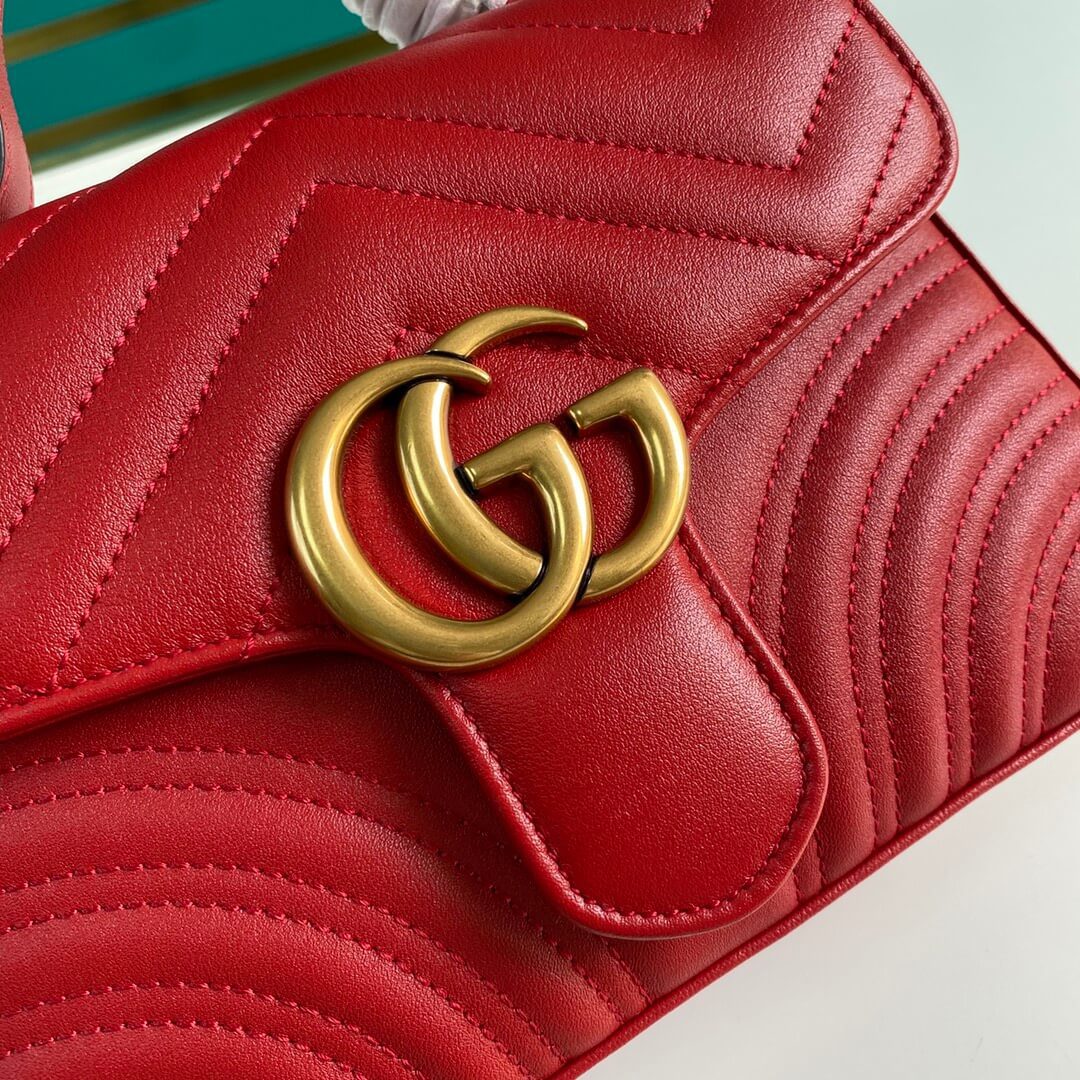 Gucci Marmont Mini Top Handle Bag - Image 7
