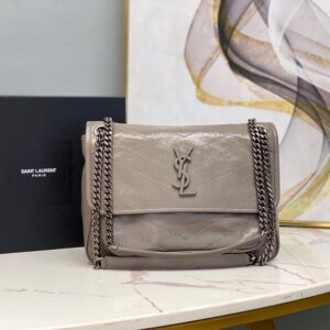 Women's YSL Niki Medium Leather Shoulder Bag