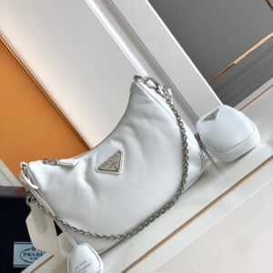 Prada Hobo White Bag
