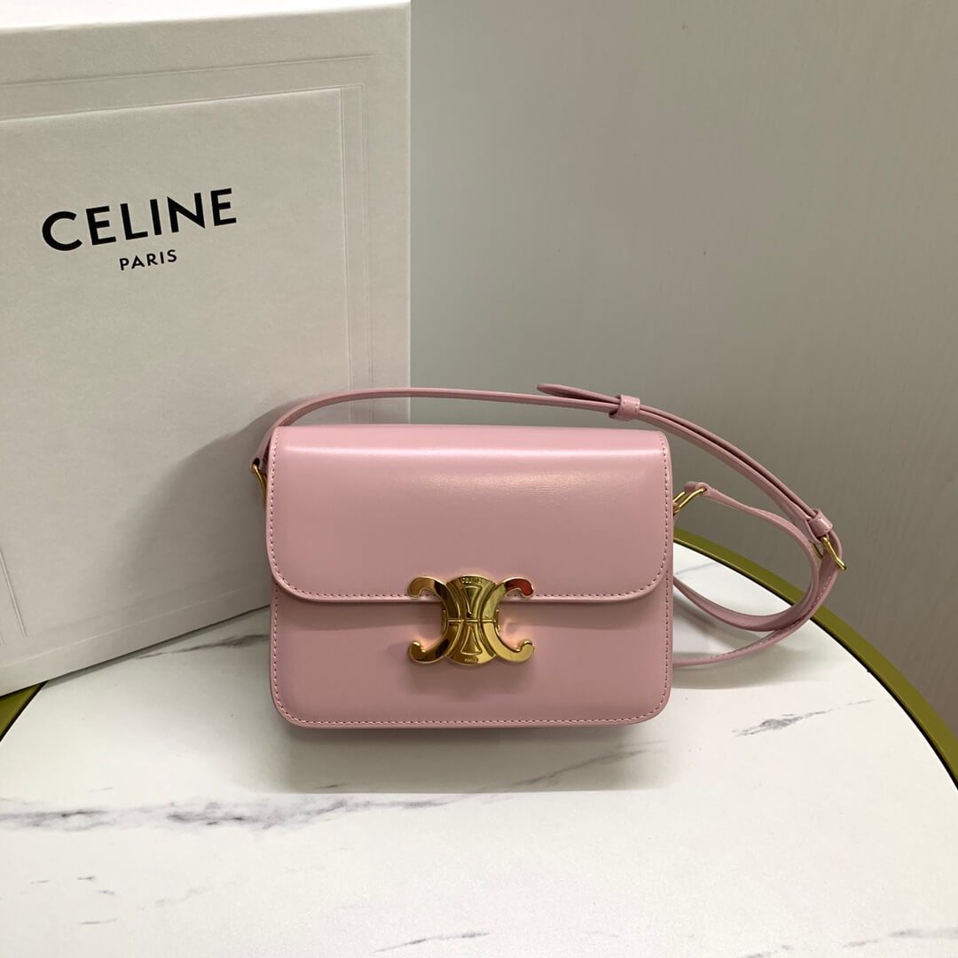Celine Teen Leather Triomphe Bag