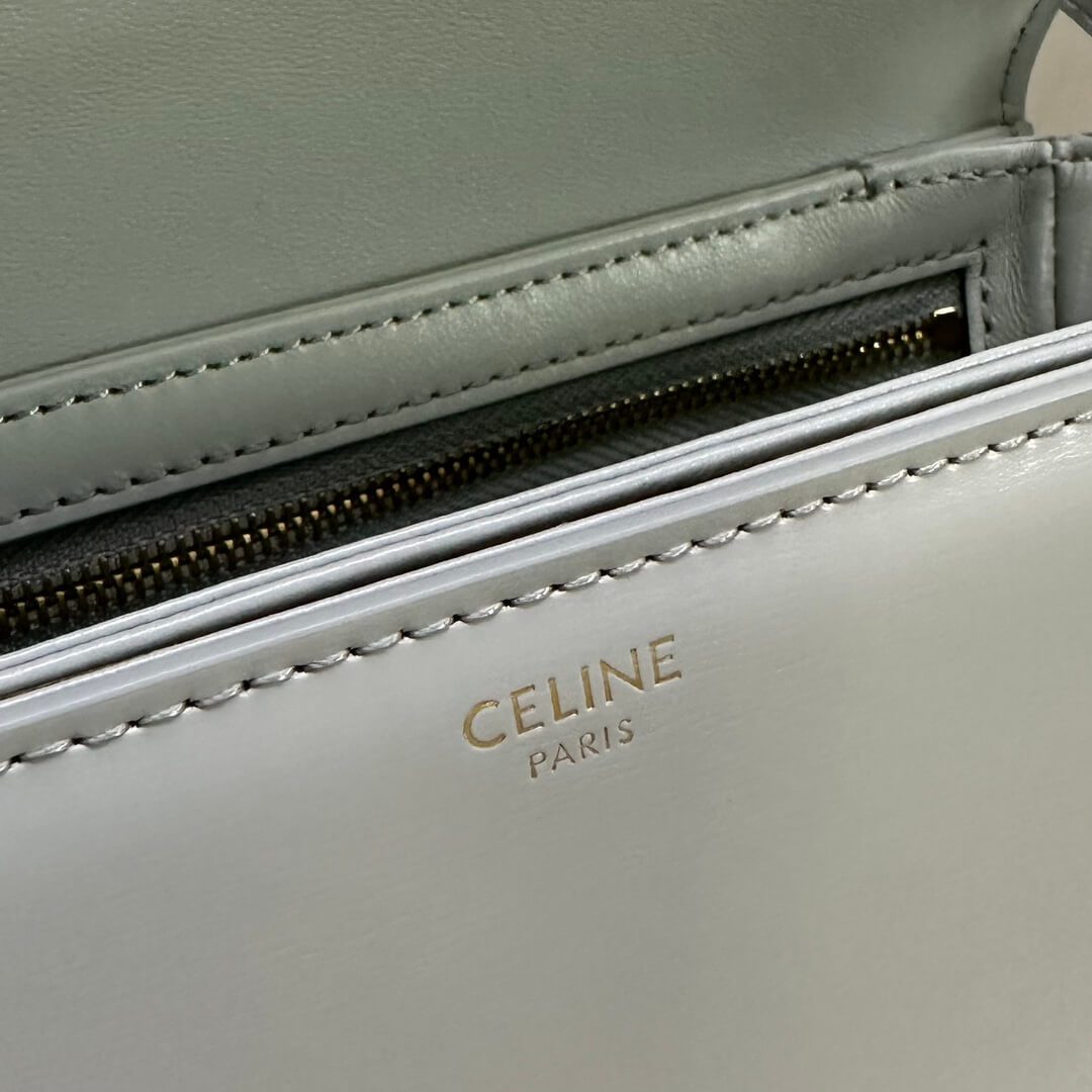 Celine Teen Leather Triomphe Bag - Image 6