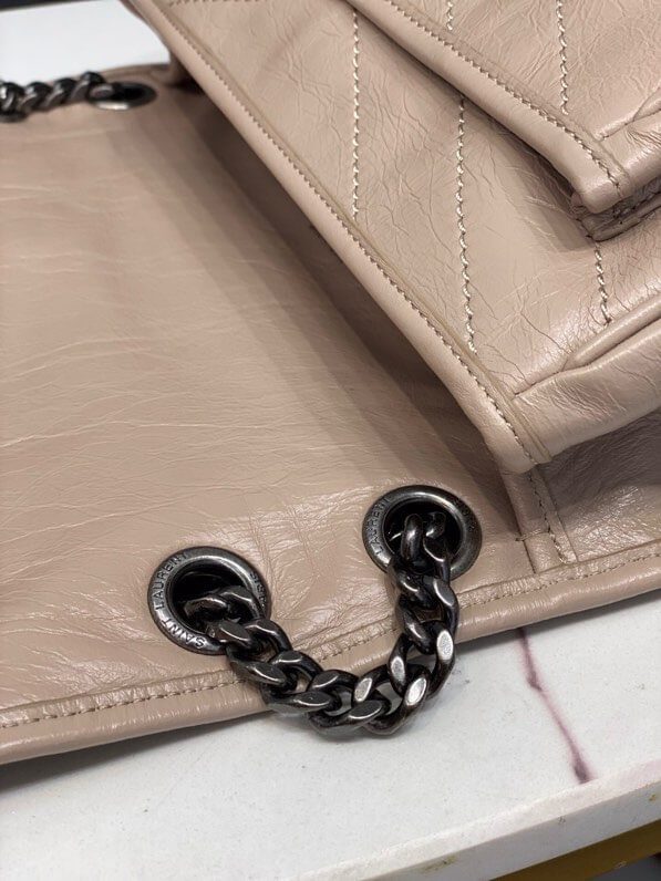 Women’s YSL Niki Medium Leather Shoulder Bag - Image 8