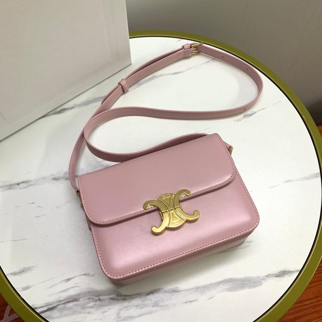 Celine Teen Leather Triomphe Bag - Image 8