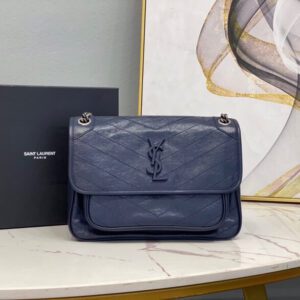 Women's YSL Niki Medium Leather Shoulder Bag