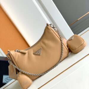 Prada Hobo Cream Bag