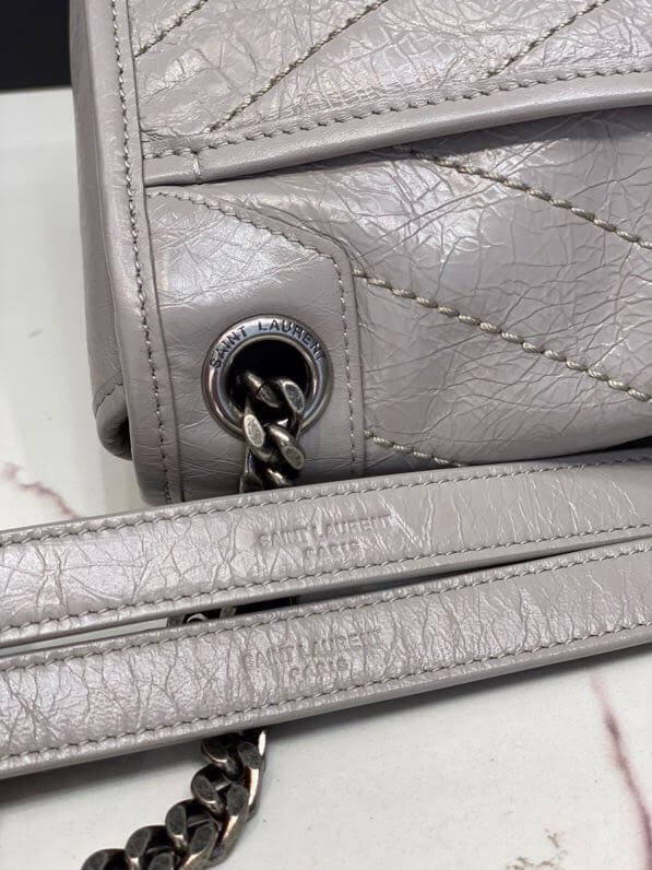 Women's YSL Niki Medium Leather Shoulder Bag - Image 9