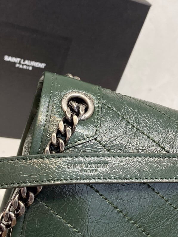 Women’s YSL Niki Medium Leather Shoulder Bag - Image 5