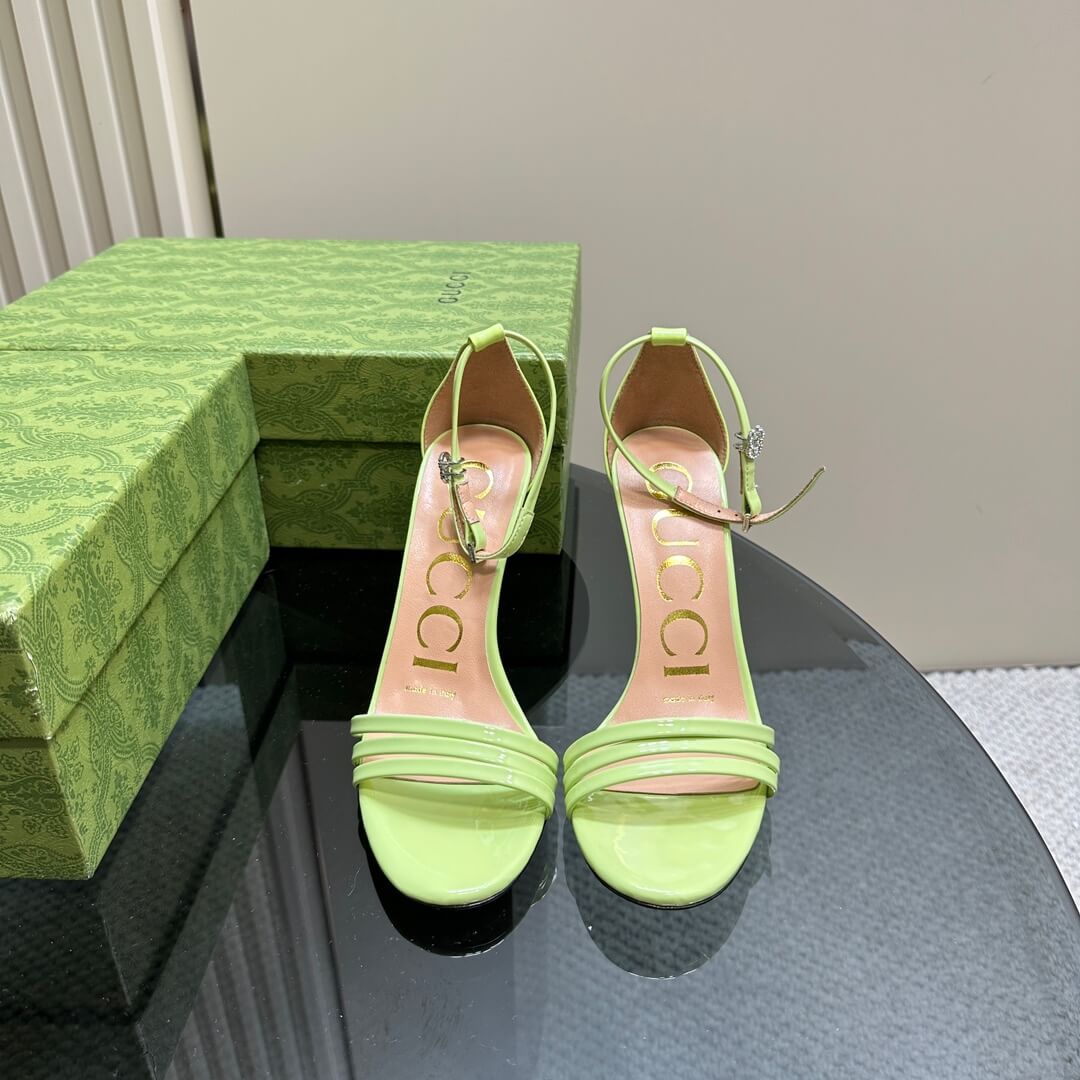 Gucci Women Metallic Heel - Image 8