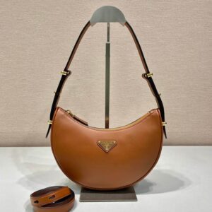 Prada Zip Leather Shoulder Bag