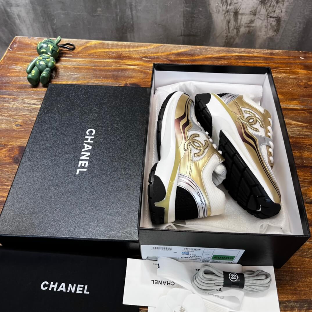 Women's Chanel CC Sneakers - Image 6