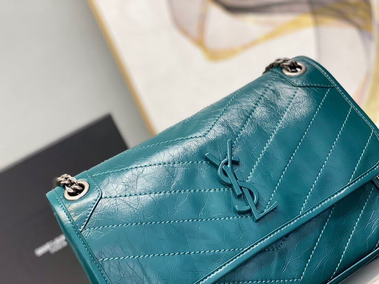 Women’s YSL Niki Medium Leather Shoulder Bag - Image 7