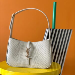YSL Le 5 a 7 Hobo Bag White