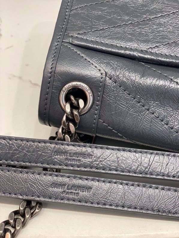 Women's YSL Niki Medium Leather Shoulder Bag - Image 9