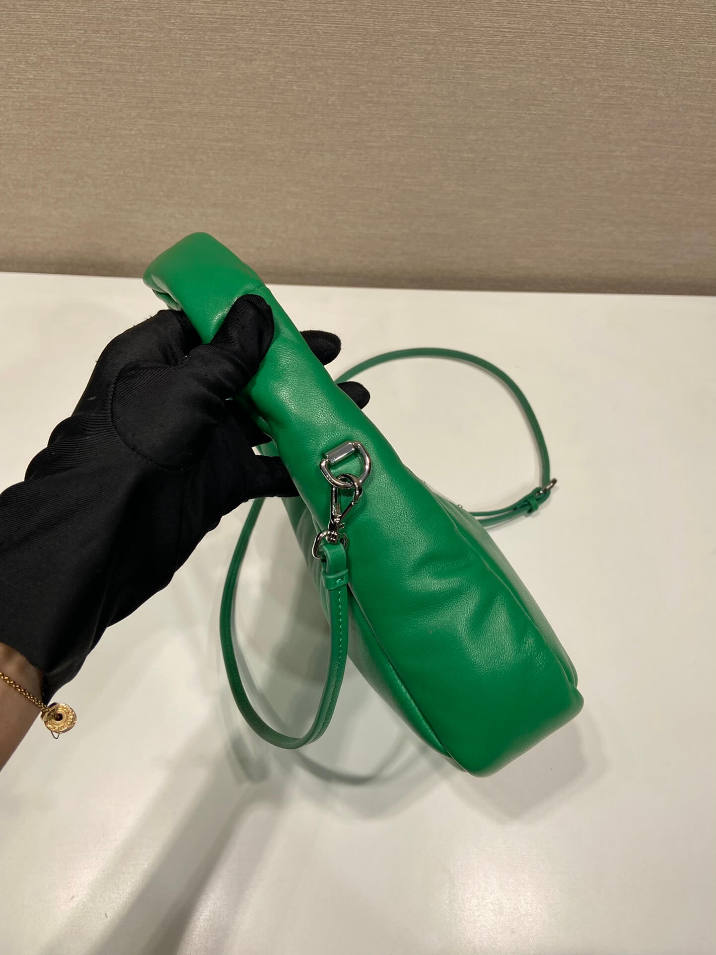 Prada Small Padded Green Bag - Image 8