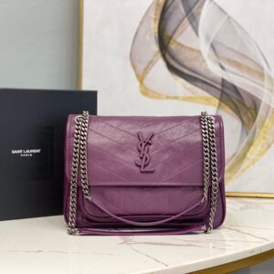 Women’s YSL Niki Medium Leather Shoulder Bag