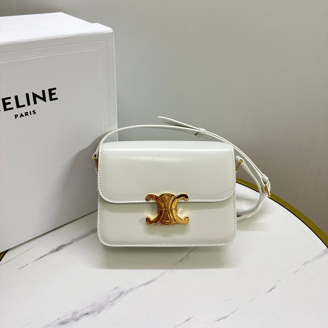 Celine Teen Leather Triomphe Bag