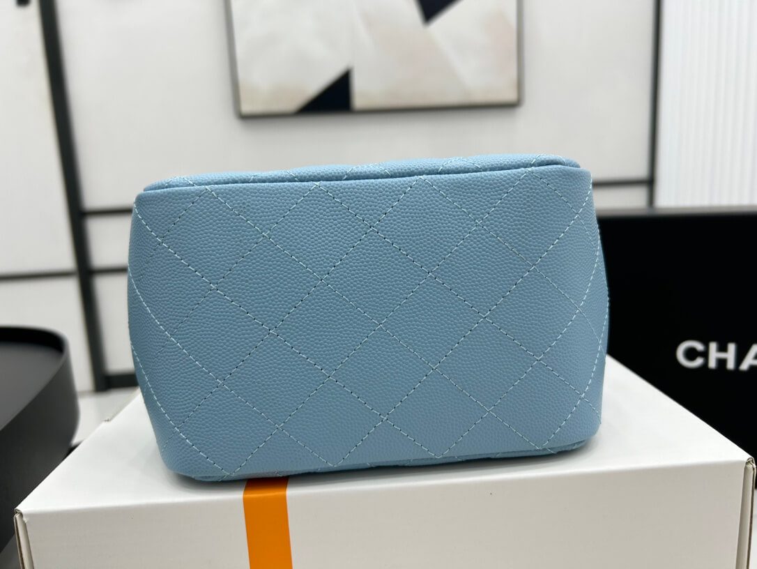 Chanel Classic Tote Bag Sky Blue - Image 6