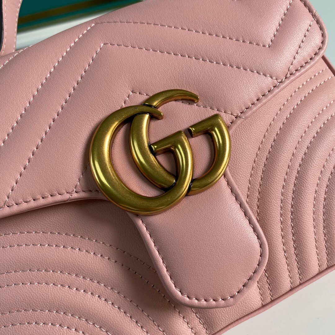 Gucci Marmont Mini Top Handle Bag - Image 9