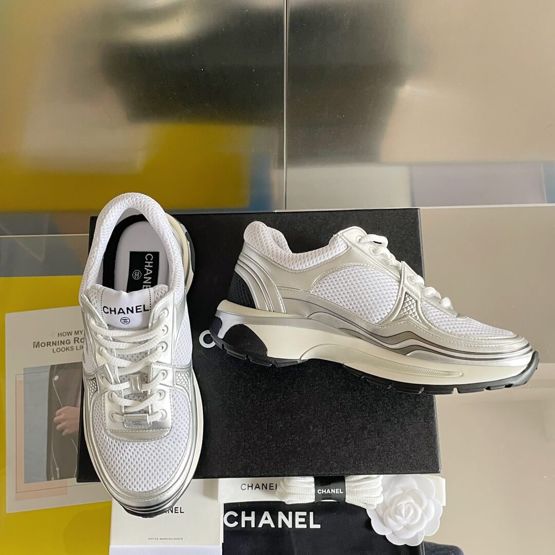 Women's Chanel CC Sneakers - Image 8