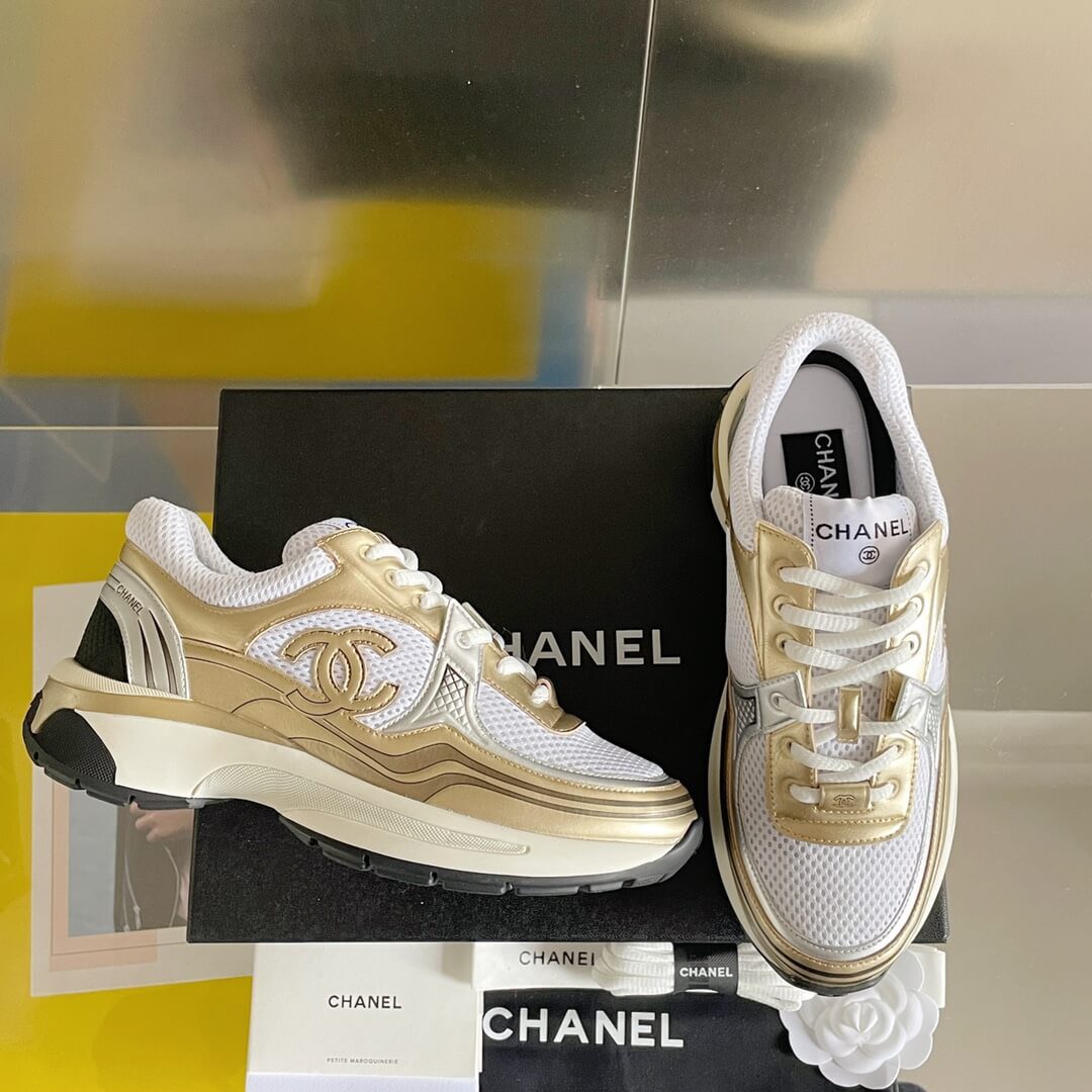Women's Chanel CC Sneakers - Image 8