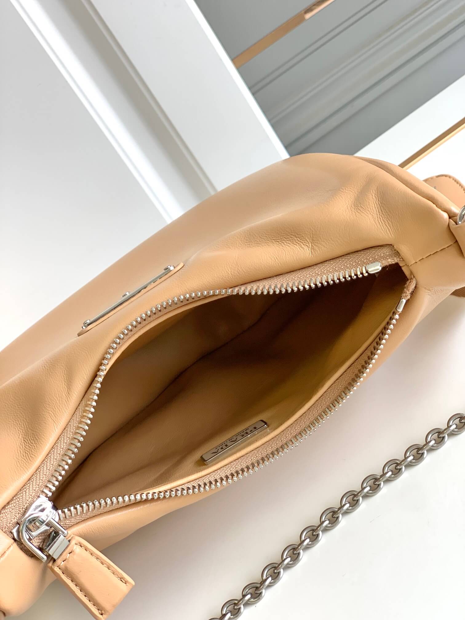 Prada Hobo Cream Bag - Image 8