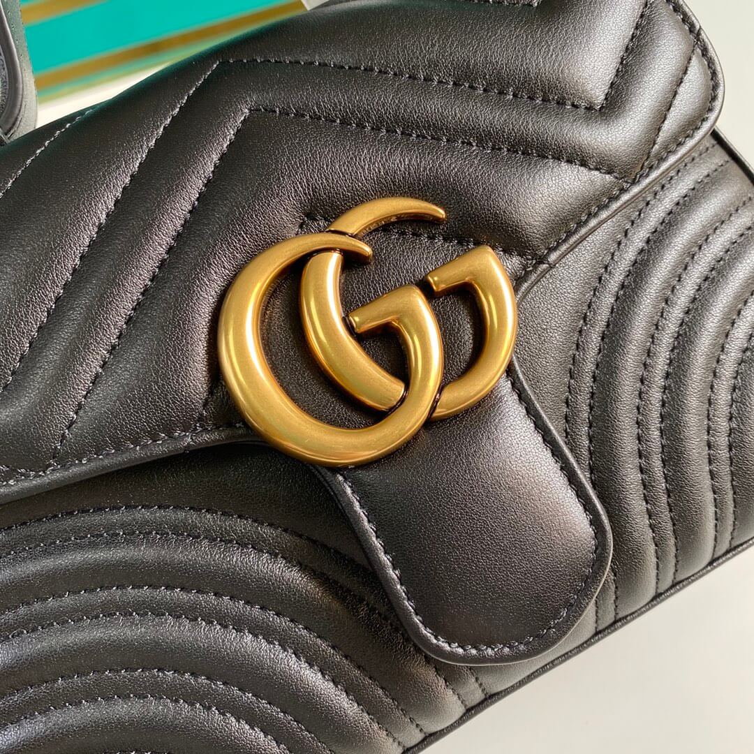 Gucci Marmont Mini Top Handle Bag - Image 9