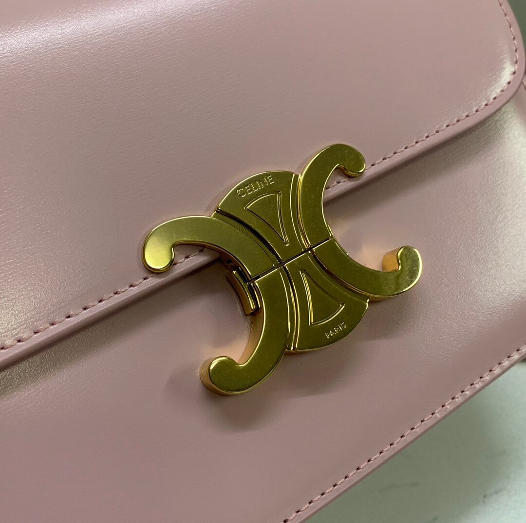 Celine Teen Leather Triomphe Bag - Image 9