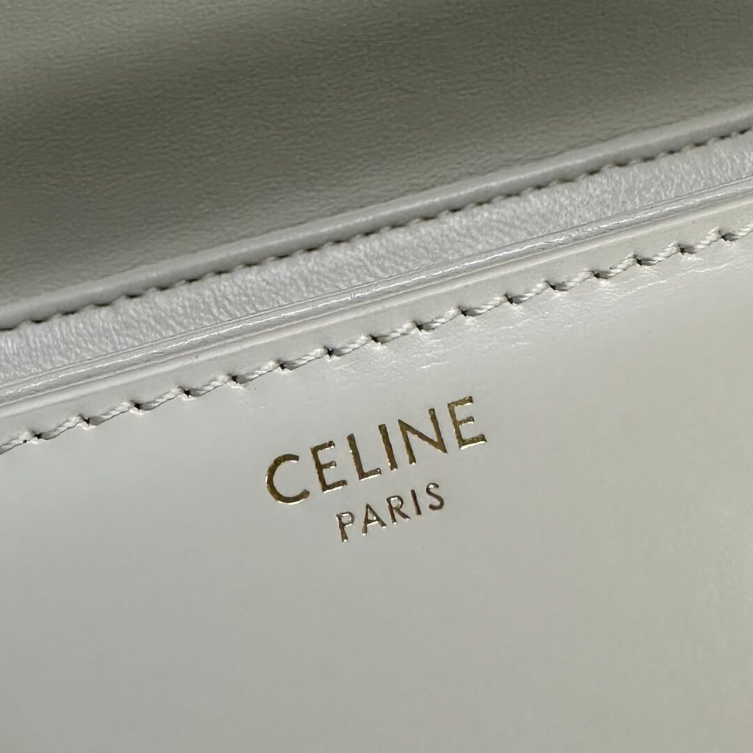 Celine Teen Leather Triomphe Bag - Image 8