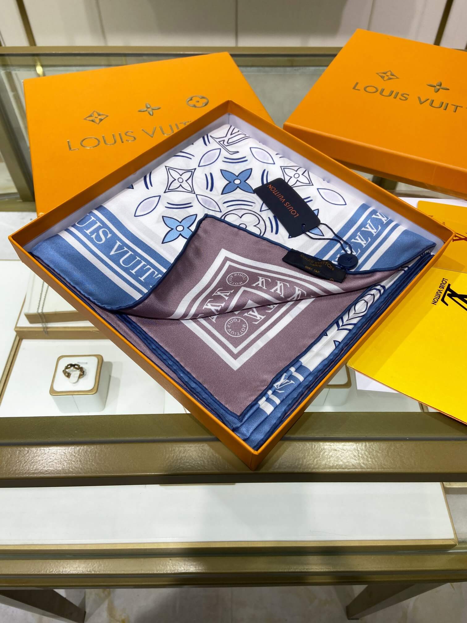 LV Silk Scarf - Image 3