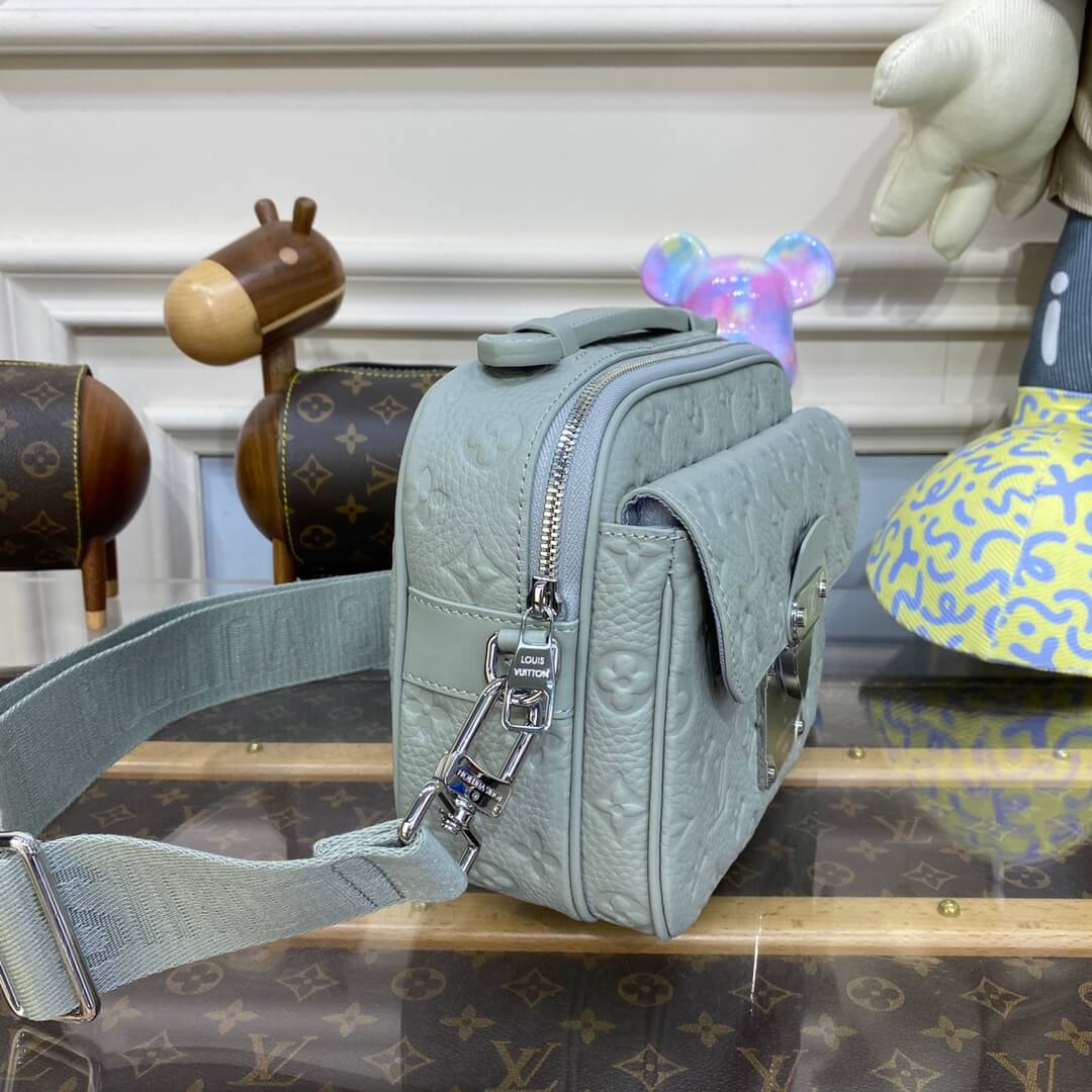 LV Monogram Macassar S Lock Messenger Bag - Image 2