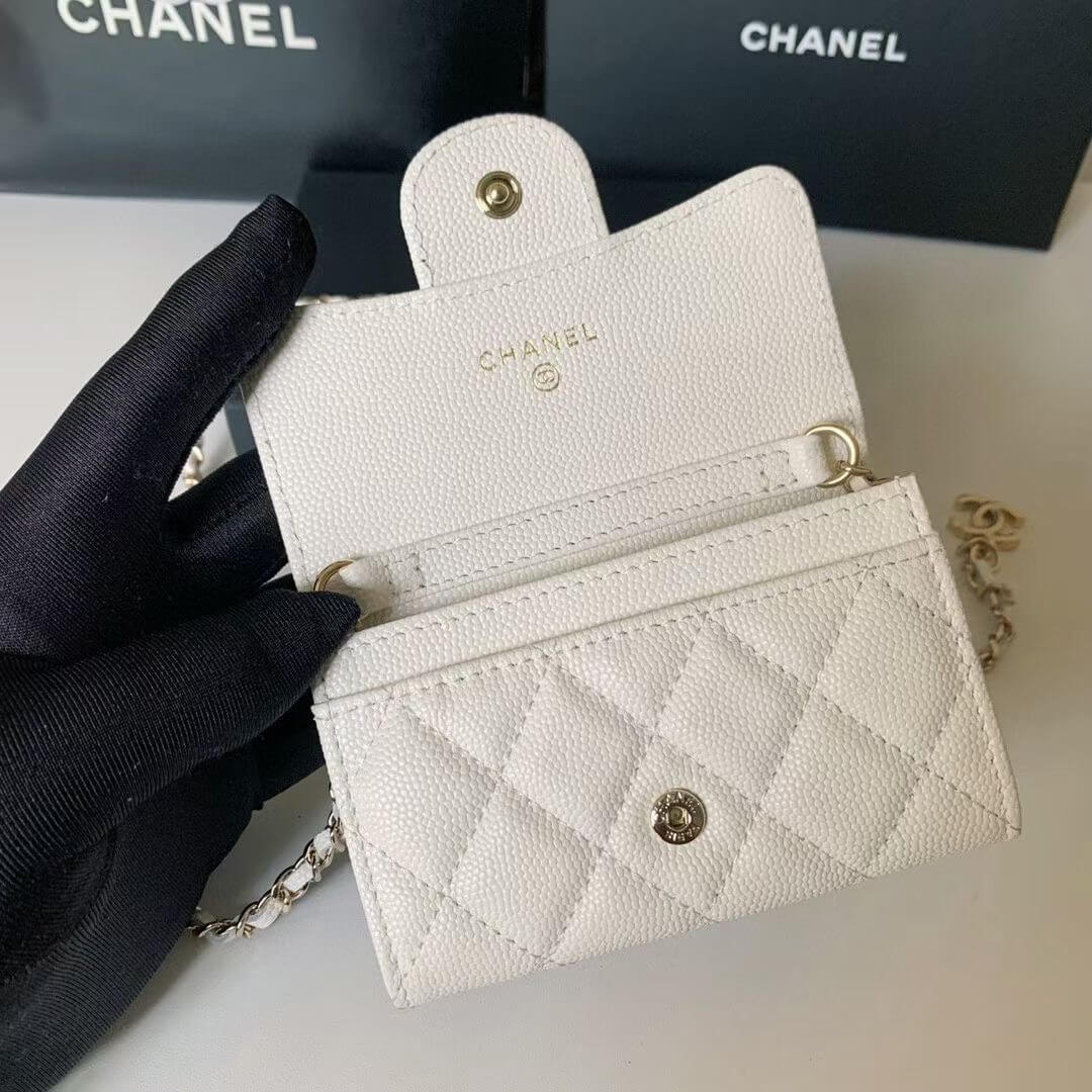 Chanel White Waist Mini Wallet - Image 2