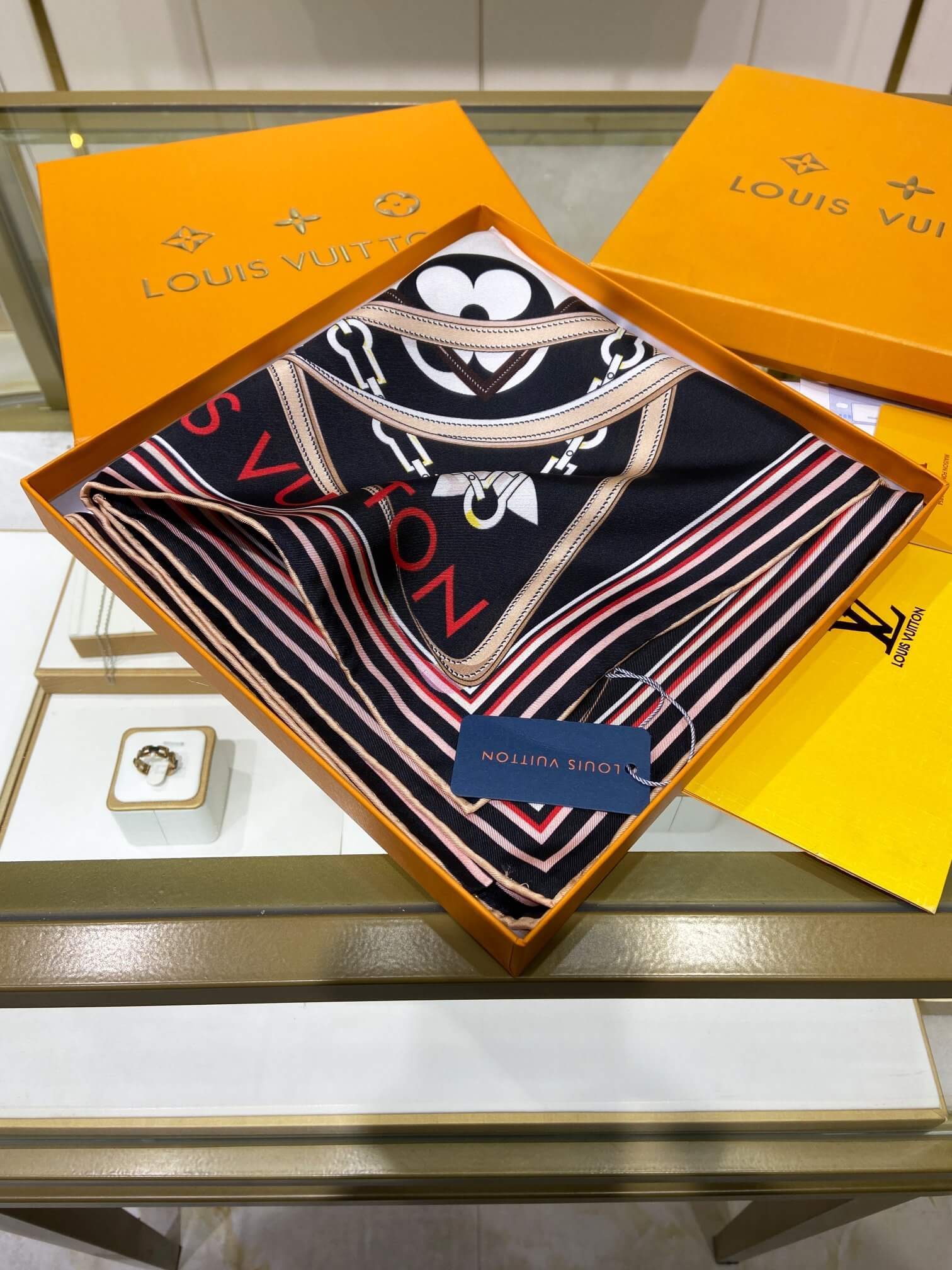 LV Silk Scarf - Image 6