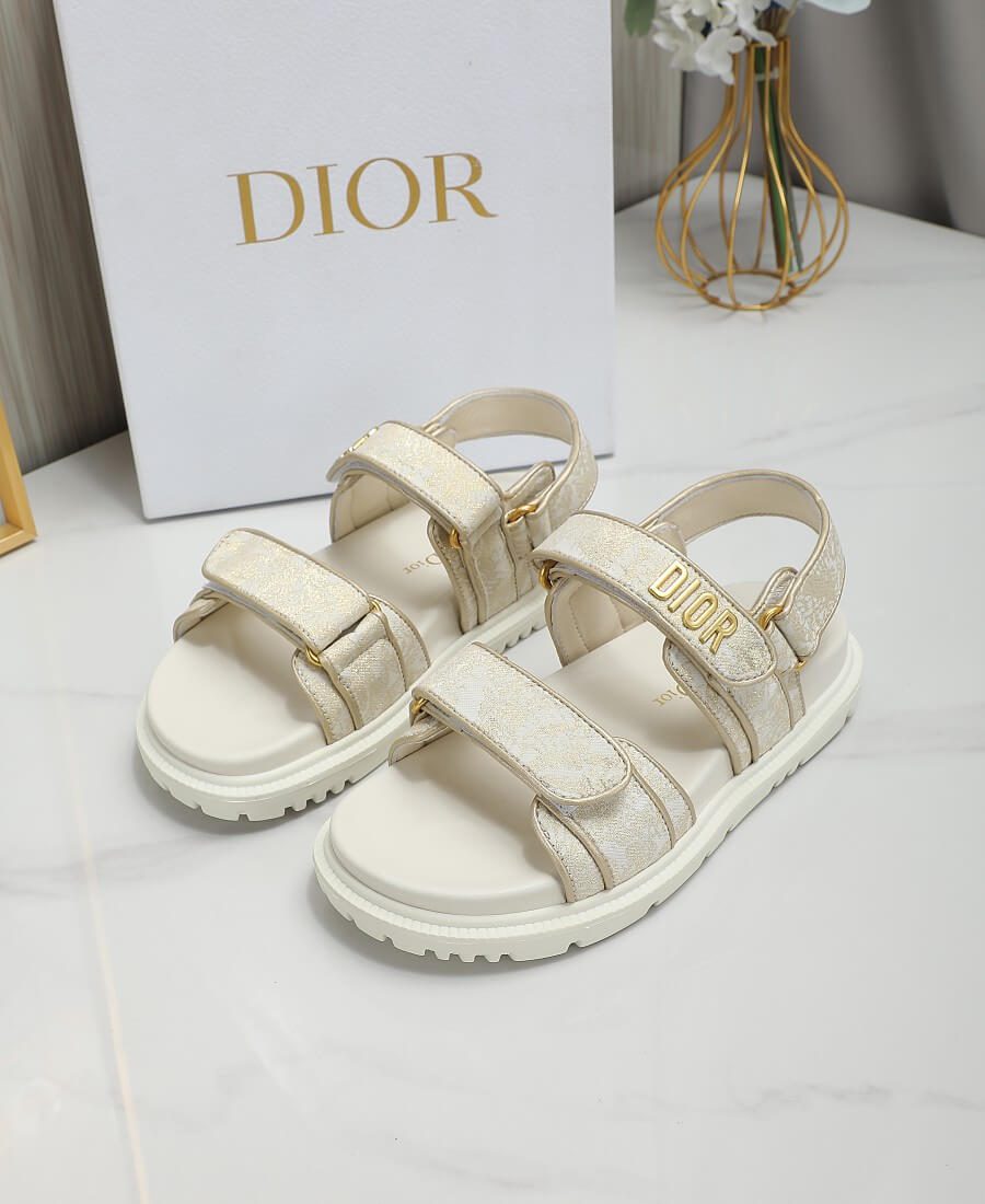 Dior Women White Sandals - Image 4