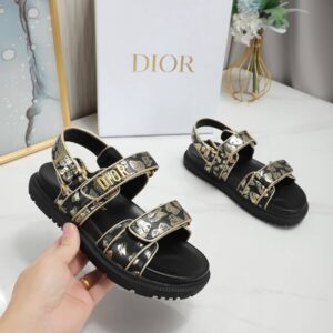 Dior Women Black Sandals