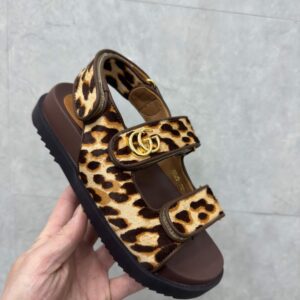 Gucci Print Double G Sandals