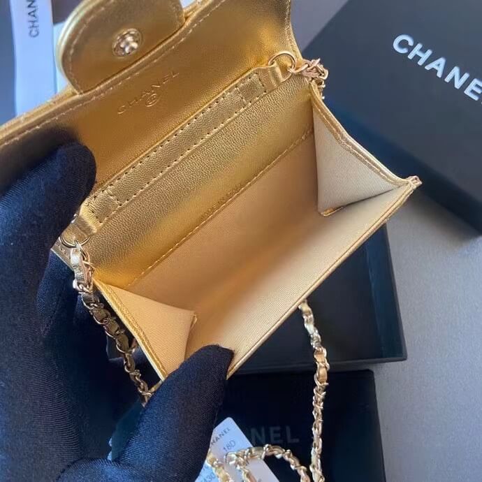 Chanel Gold Waist Mini Wallet - Image 3