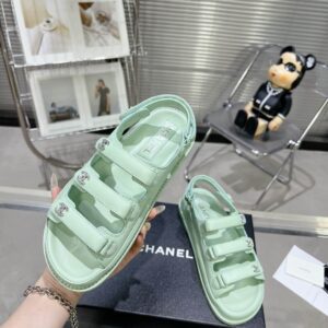 Chanel Casual Style Unisex Plain Logo Sandal