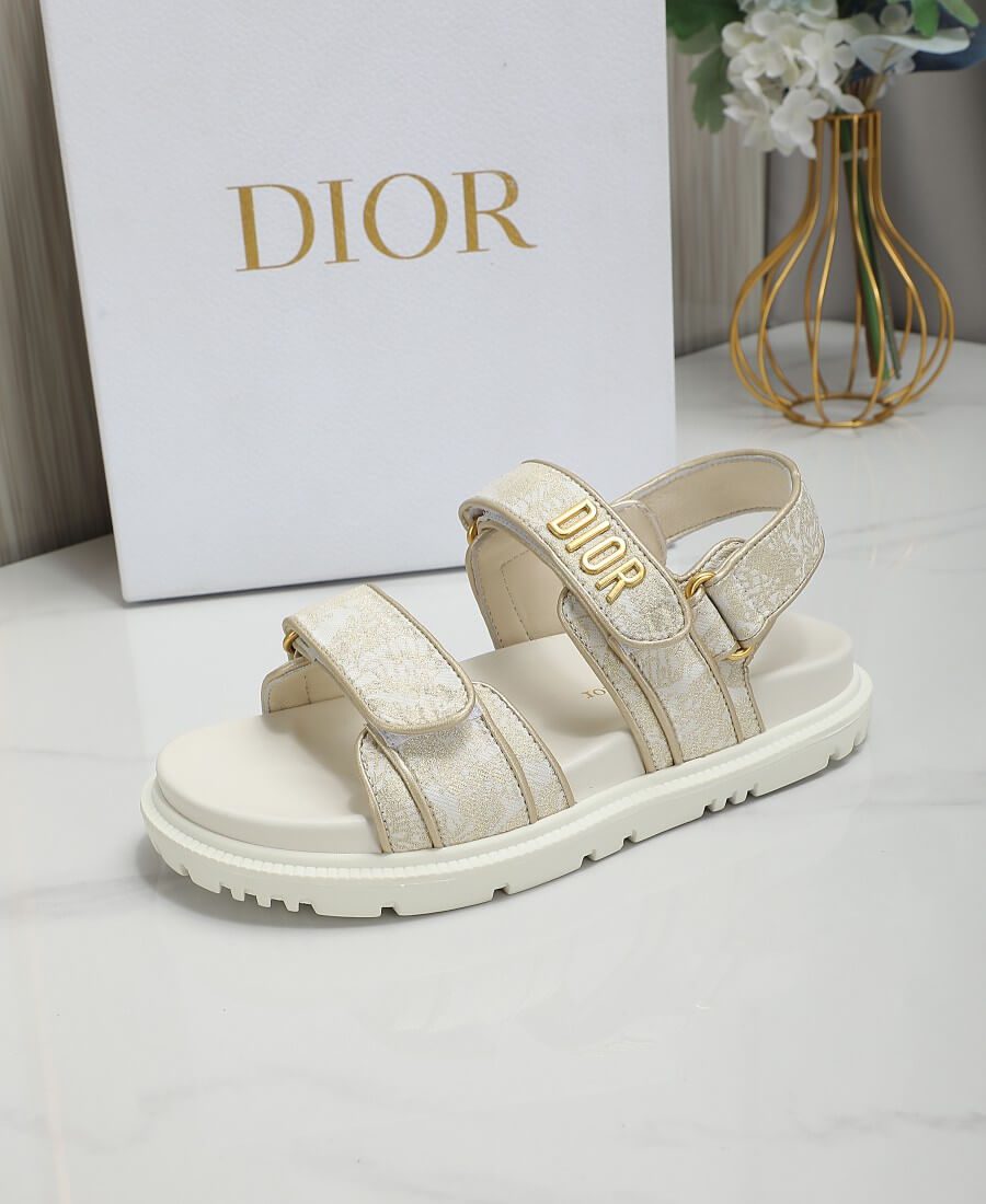 Dior Women White Sandals - Image 2