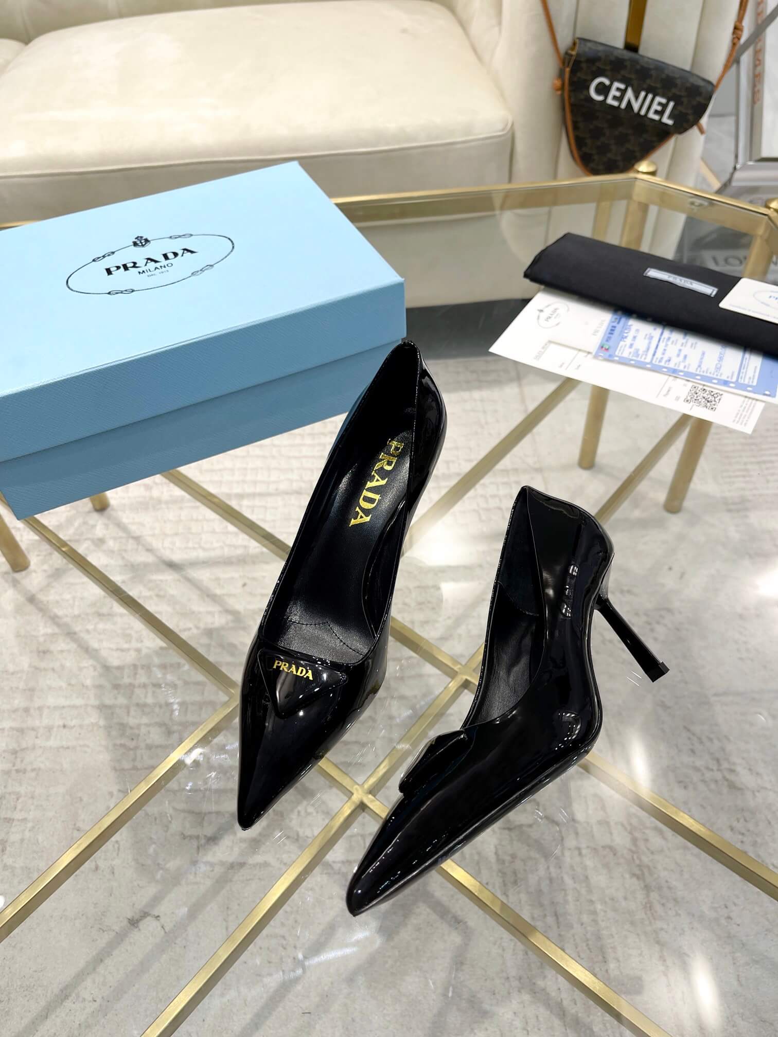 Prada Black Pumps Heel - Image 2