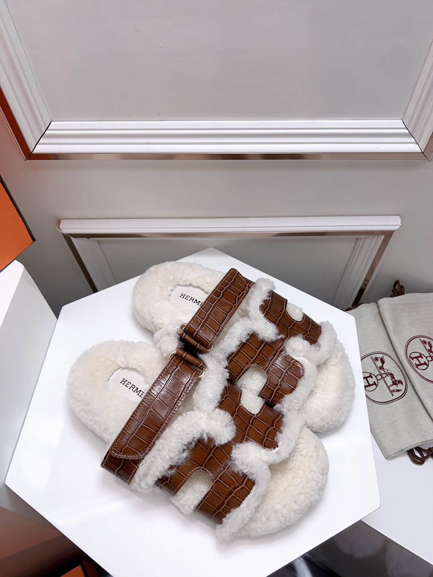 Hermes Teddy Chypre Sandal - Image 3