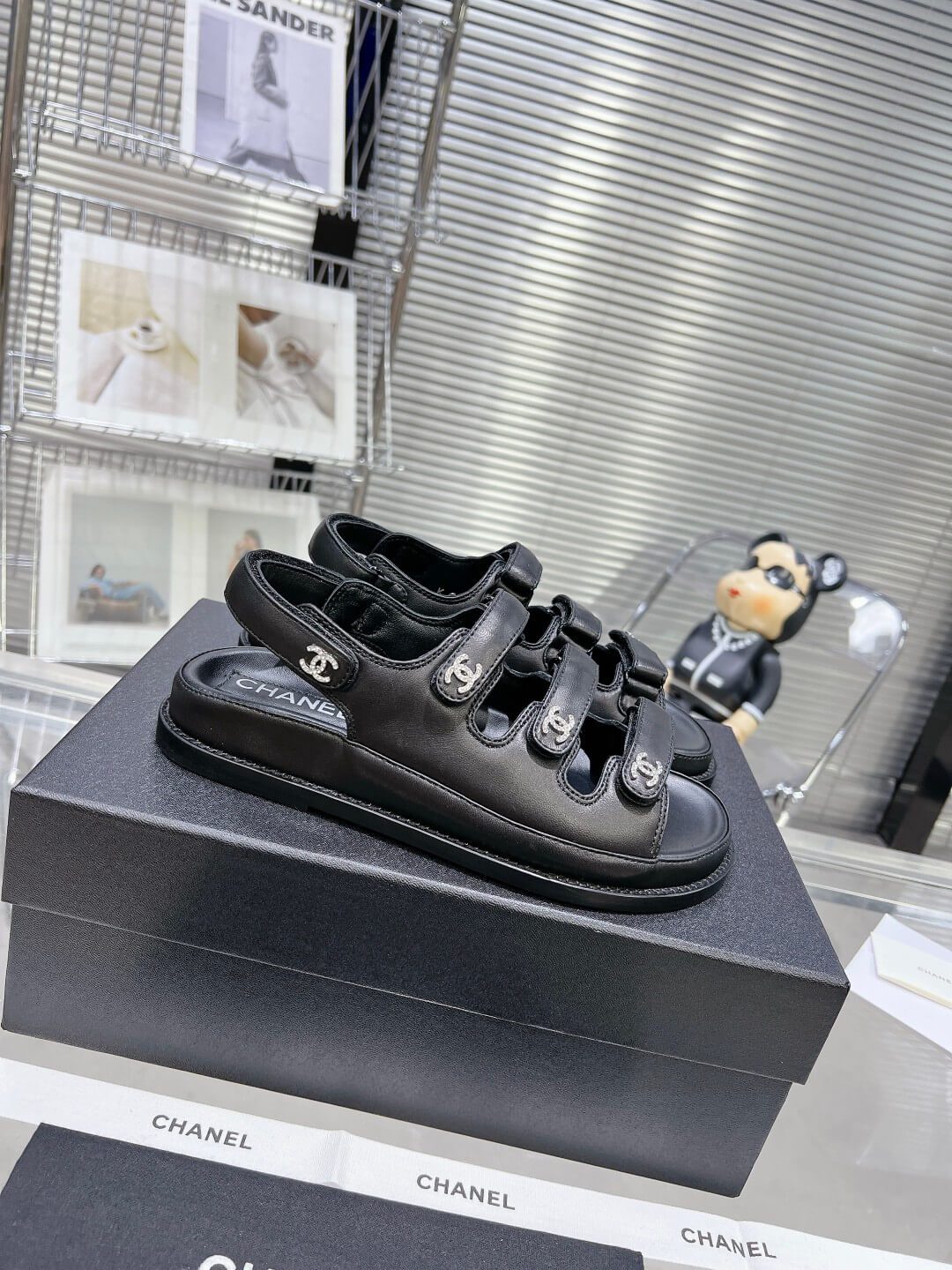 Chanel Casual Style Unisex Plain Logo Sandal - Image 2