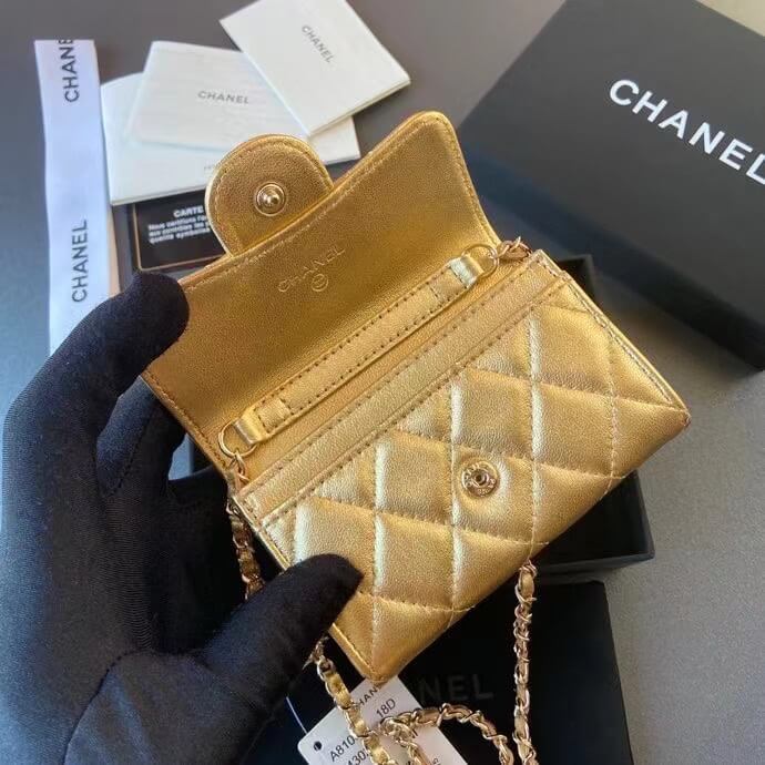 Chanel Gold Waist Mini Wallet - Image 5