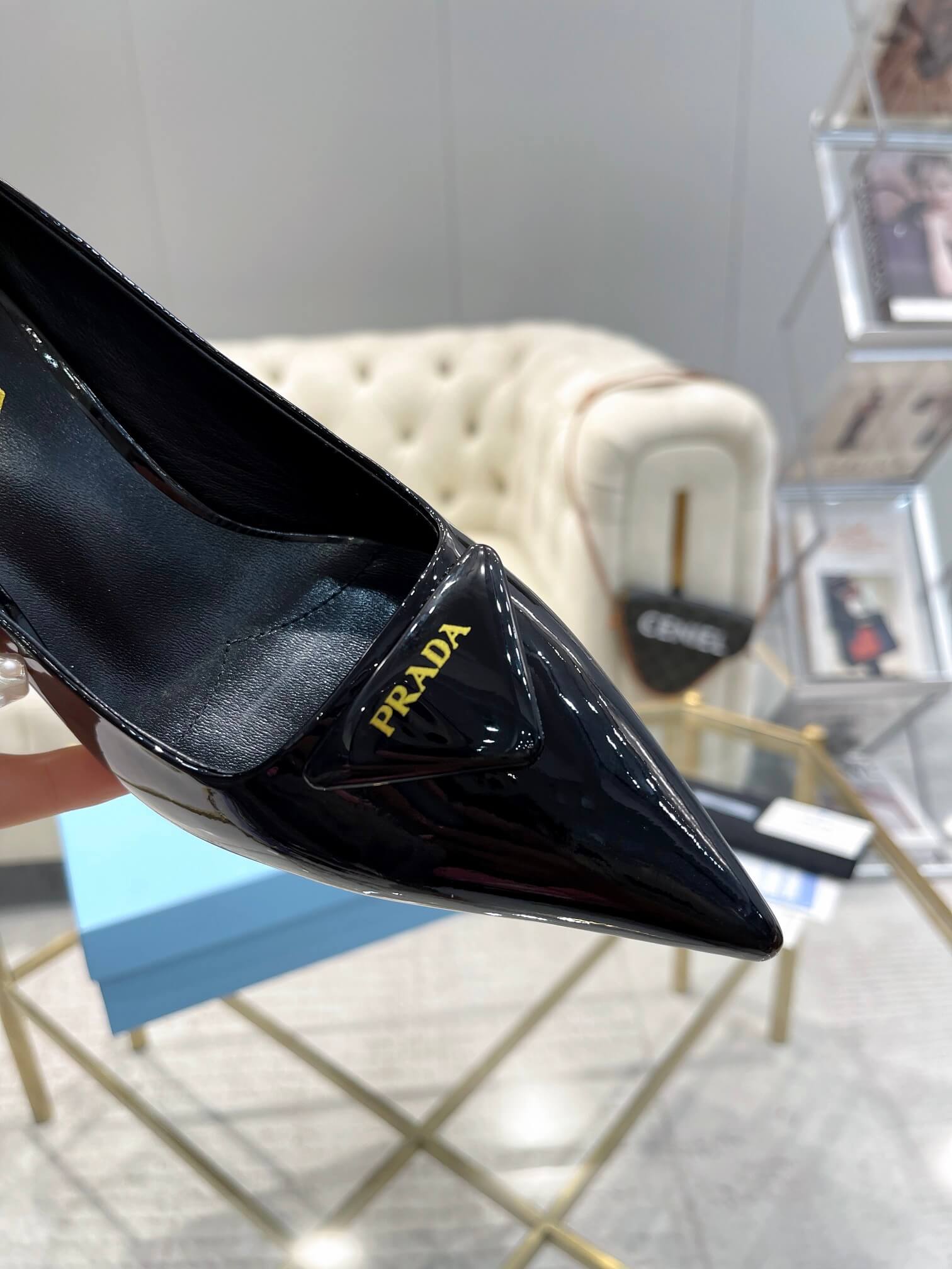 Prada Black Pumps Heel - Image 4