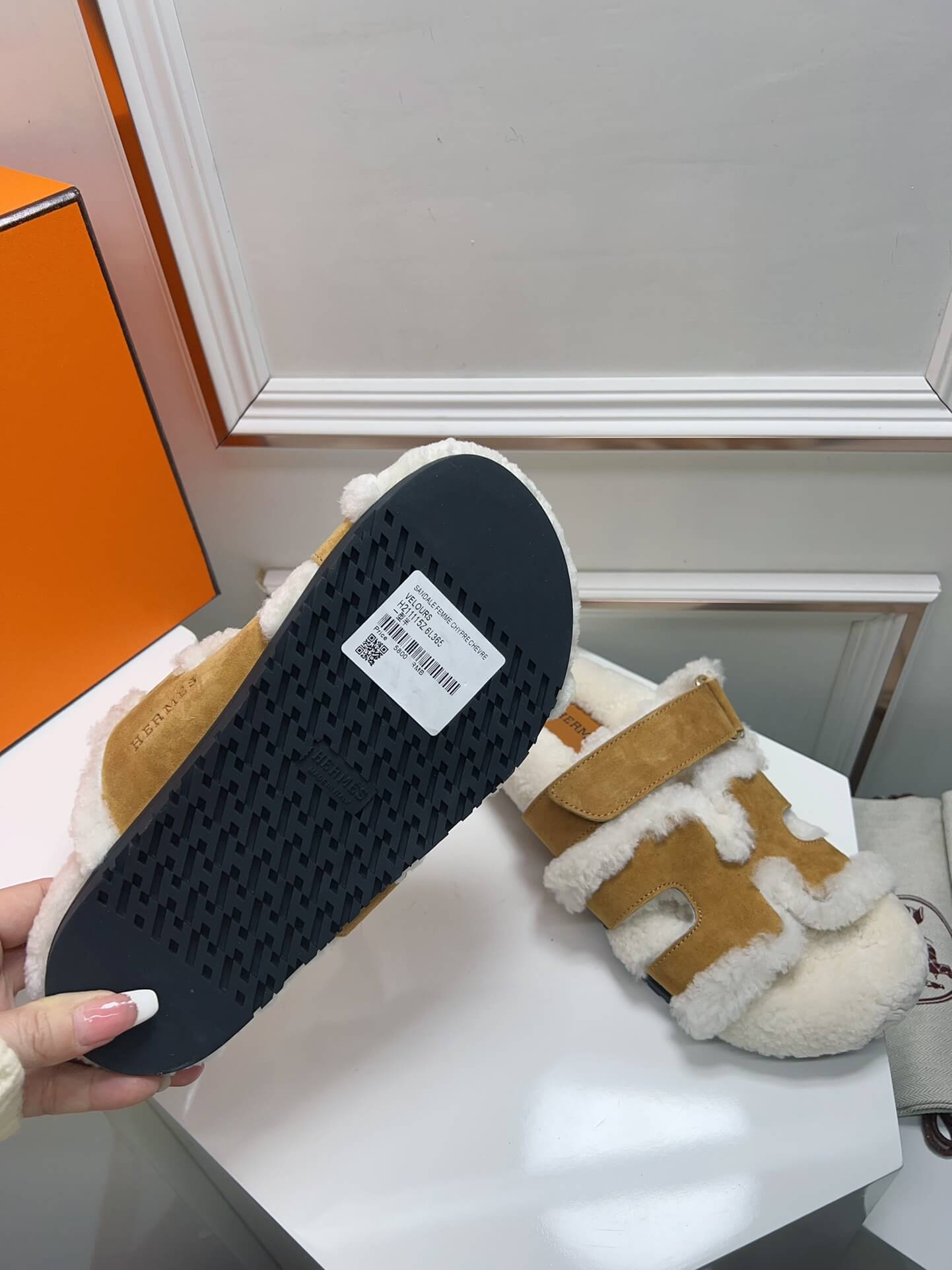Hermes Teddy Chypre Sandal - Image 6