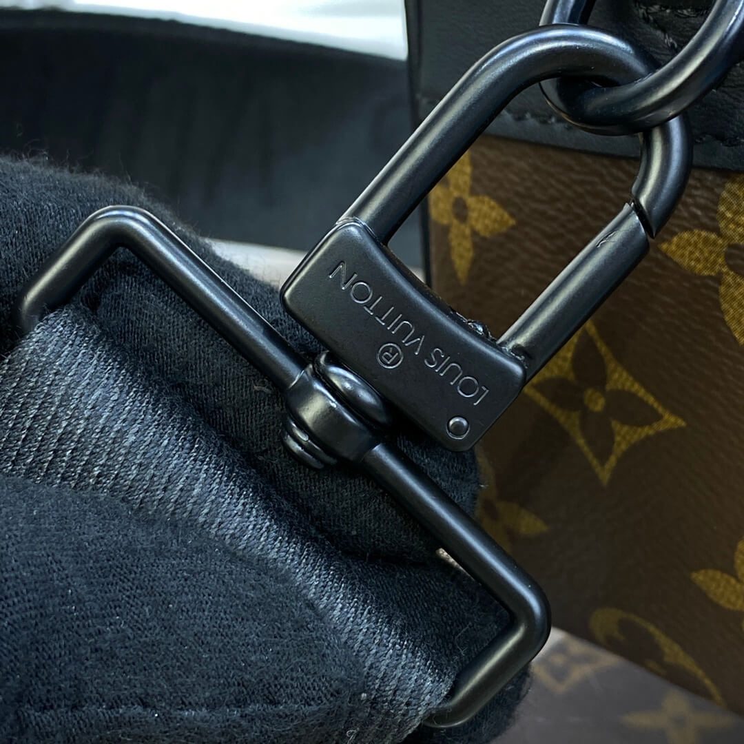 LV Monogram Macassar S Lock Messenger Bag - Image 6