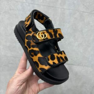 Gucci  Print Double G Sandals