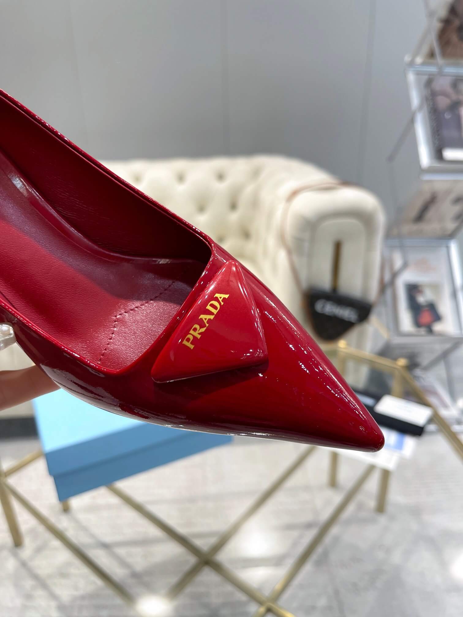 Prada Red Pumps Heel - Image 5